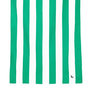 Dock and Bay Green Striped Towel